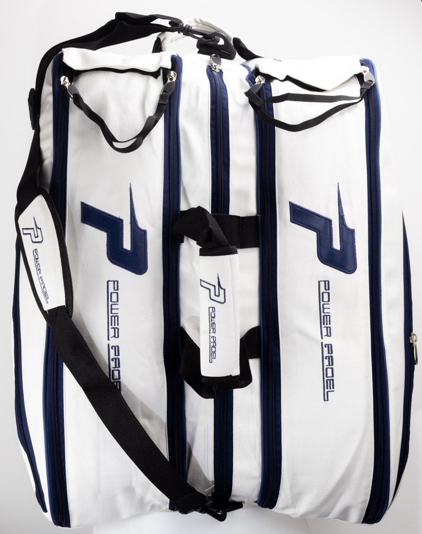 White and Navy XL paleta bag