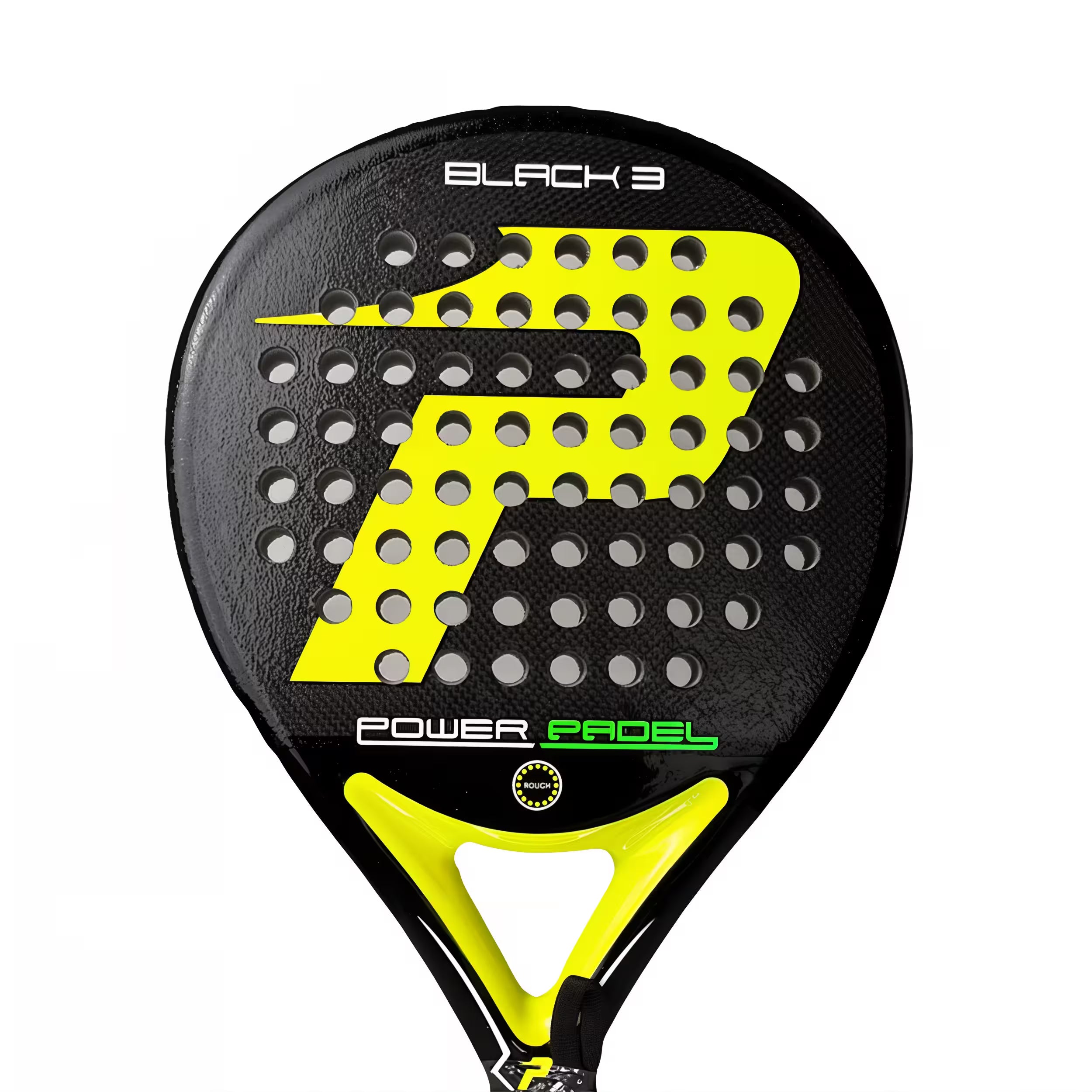 Pala Power Padel BLACK III YELLOW RUGOSA
